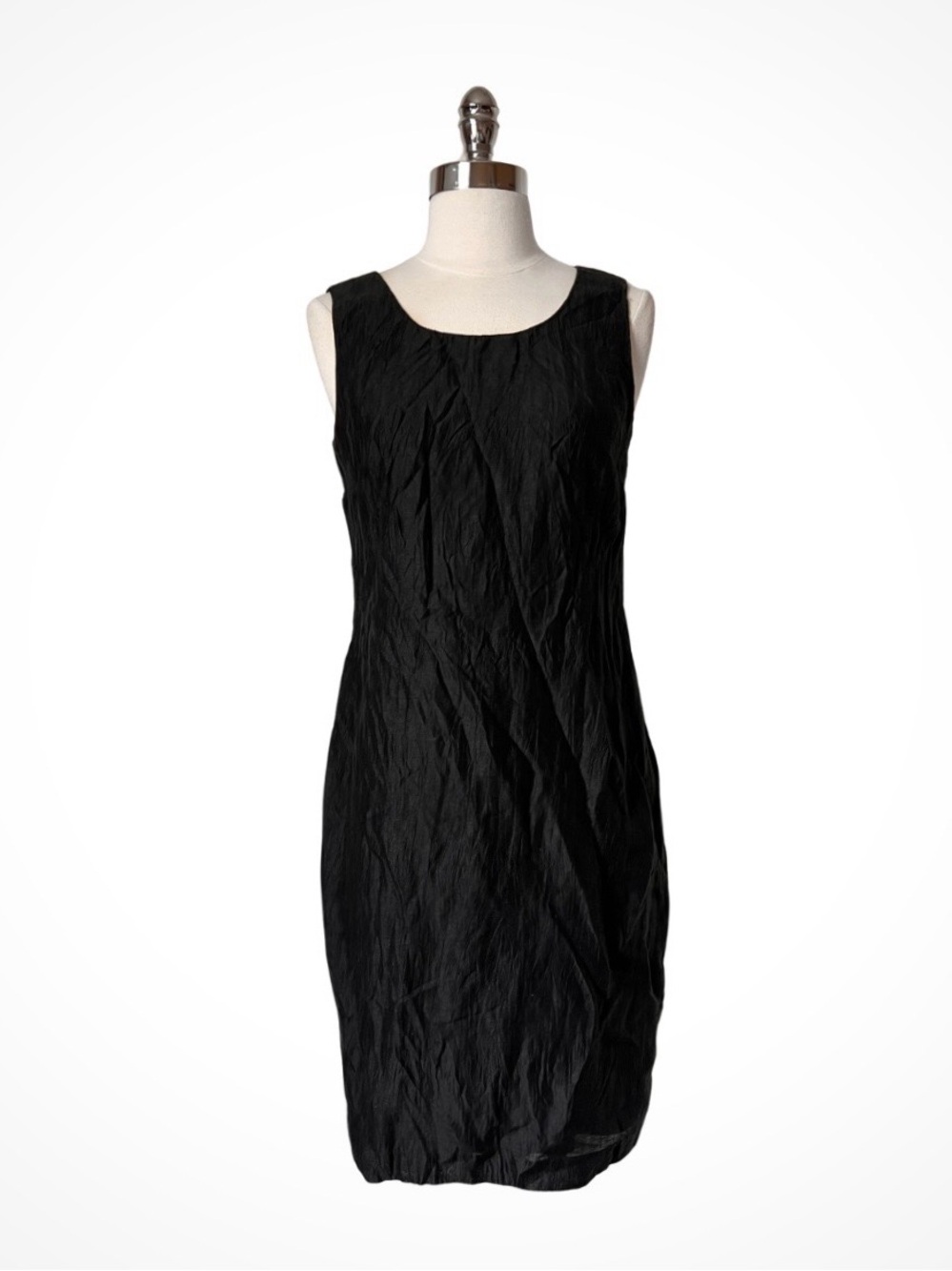 Vintage linen crinkle dress